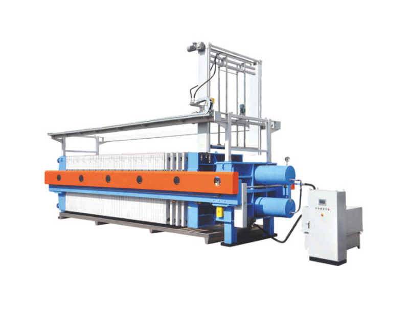 Filter Press with Automatic Filter Cloth Cleaning